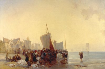 Fishmarket by Richard Parkes Bonington